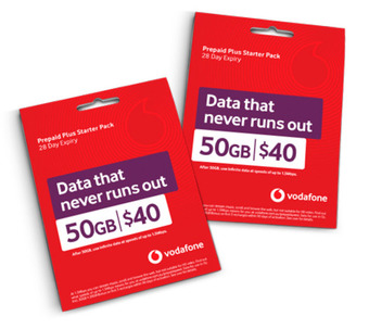 BIG W Vodafone $40 sim starter pack offer