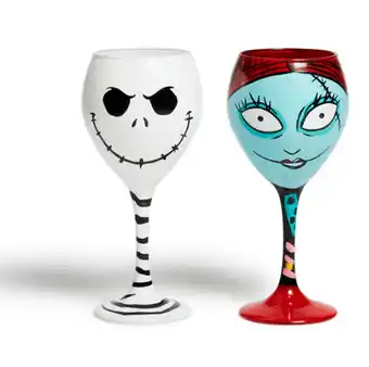 BIG W The nightmare before christmas halloween wine glasses offer