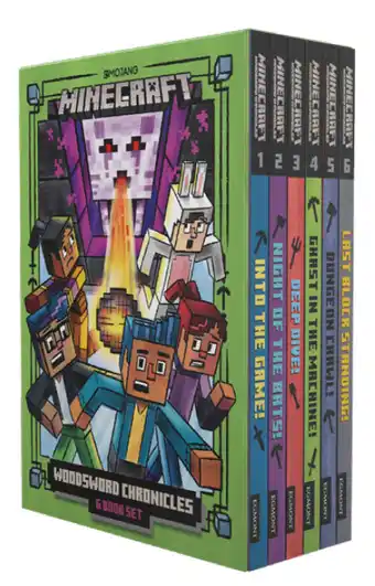 Woodsword chronicles 6 book set by mojang ab