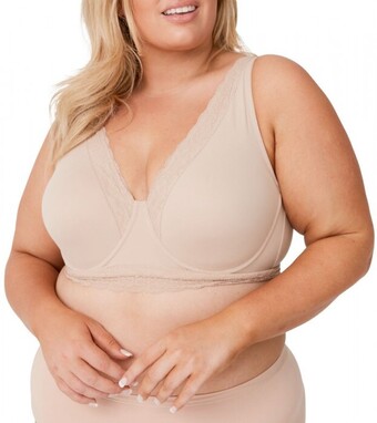 Emerson Super Soft Lace Underwire Bra - Nude
