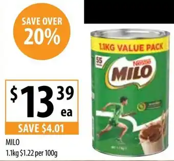 Supabarn MILO 1.1KG offer