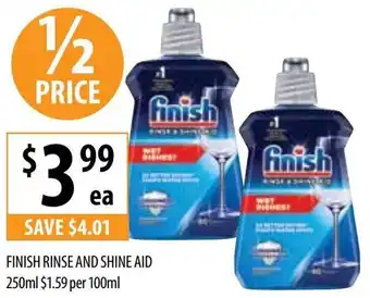 Supabarn FINISH RINSE AND SHINE AID 250ml offer