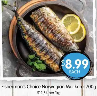 Spudshed Fisherman's Choice Norwegian Mackerel 700g offer