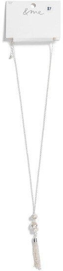 BIG W &me Ball Pendant Necklace - Silver Tone offer
