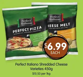 Spudshed Perfect Italiano Shredded Cheese Varieties 450g offer