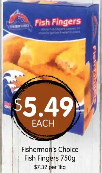 Spudshed Fisherman's Choice Fish Fingers 750g offer