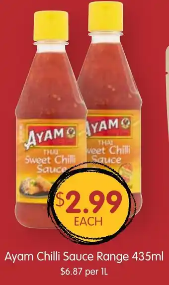Spudshed Ayam Chilli Sauce Range 435ml offer