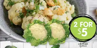 Spudshed Cauliflower offer