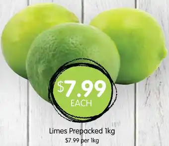 Spudshed Limes Prepacked 1kg offer