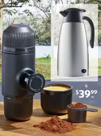 ALDI G Portable Coffee Maker or Outdoor 12V Kettle offer