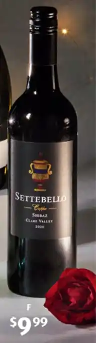 ALDI F Settebello Coppe Clare Valley Shiraz 2020 750ml offer