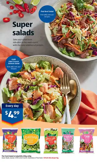 ALDI The Fresh Salad Co Salad Kits 290g-400g offer