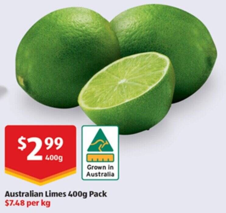 Australian Limes 400g Pack offer at ALDI