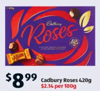 ALDI Cadbury Roses 420g offer