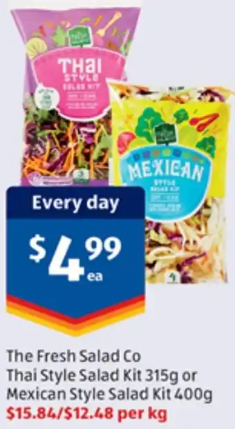 ALDI Mexican Style Salad Kit 400g offer