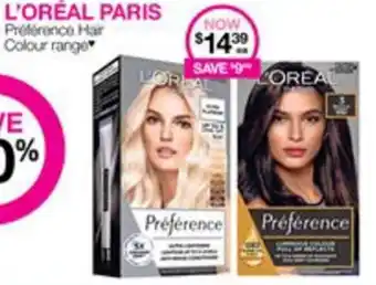 Priceline L'ORÉAL PARIS Préférence Hair Colour range offer