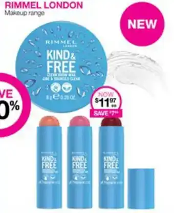 Priceline RIMMEL LONDON Makeup range offer