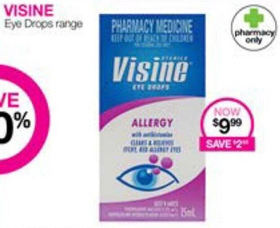 VISINE Eye Drops range offer at Priceline