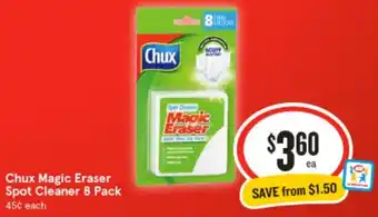 IGA Chux Magic Eraser Spot Cleaner 8 Pack offer