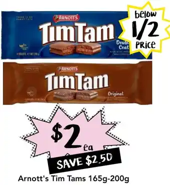 Drakes Arnott's Tim Tams 165g-200g offer