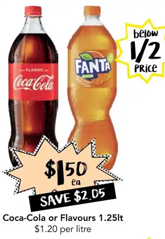 Drakes Coca-Cola or Flavours 1.25lt offer