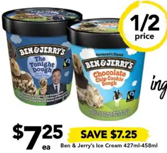 Ben & Jerry's Ice Cream 427ml-458ml