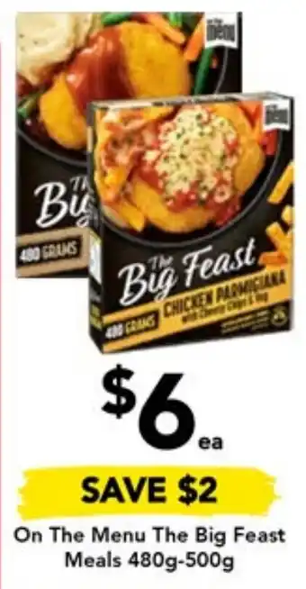 Drakes On The Menu The Big Feast Meals 480g-500g offer