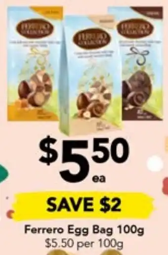Drakes Ferrero Egg Bag 100g offer