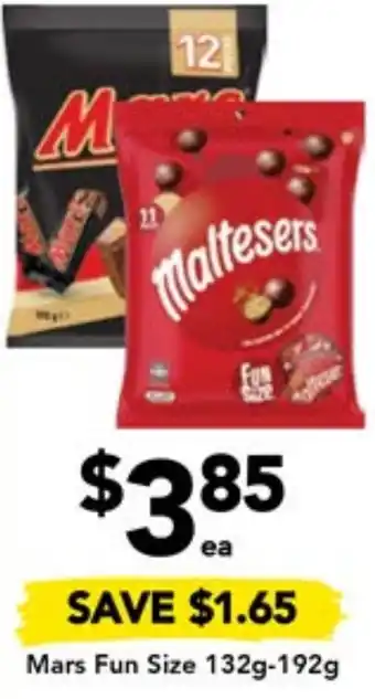 Drakes Mars Fun Size 132g-192g offer