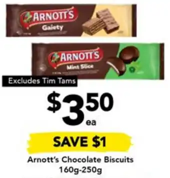 Drakes Arnott's Chocolate Biscuits 160g-250g offer