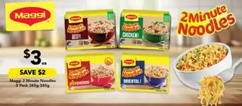 Drakes Maggi 2 Minute Noodles 5 Pack 345g-380g offer