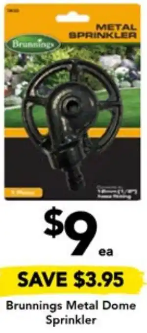 Drakes Brunnings Metal Dome Sprinkler offer