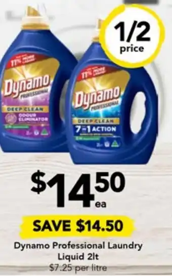 Drakes Dynamo Professional Laundry Liquid 2lt offer