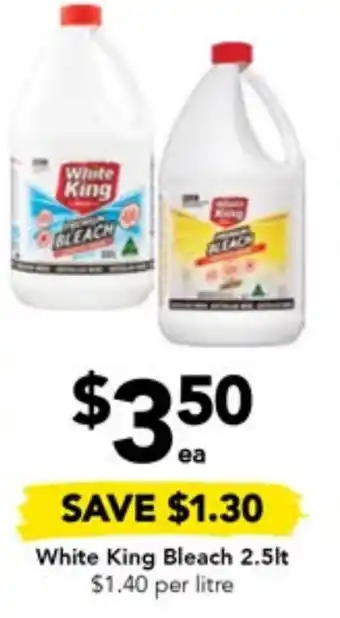 Drakes White King Bleach 2.5lt offer
