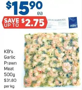 Foodland KB's Garlic Prawn Meat 500g offer
