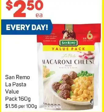 Foodland San Remo La Pasta Value Pack 160g offer