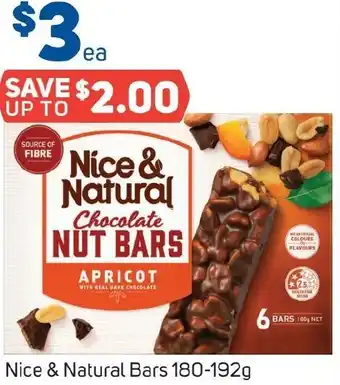 Foodland Nice & Natural Bars 180-192g offer