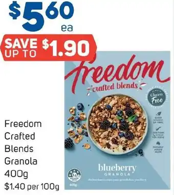 Foodland Freedom Crafted Blends Granola 400g offer