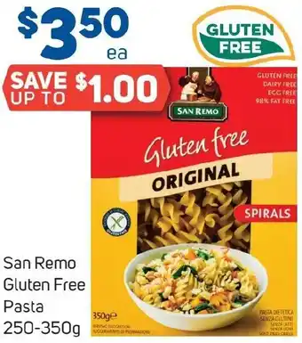 Foodland San Remo Gluten Free Pasta 250-350g offer