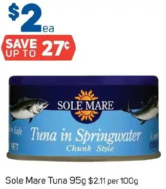 Foodland Sole Mare Tuna 95g offer