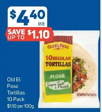 Foodland Old El Paso Tortillas 10 Pack offer
