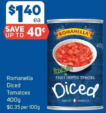 Romanella Diced Tomatoes 400g