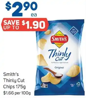 Foodland Smith's Thinly Cut Chips 175g offer