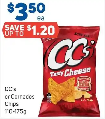 CC's or Cornados Chips 110-175g