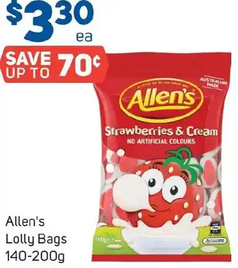 Foodland Allen's Lolly Bags 140-200g offer