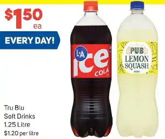 Foodland Tru Blu Soft Drinks 1.25 Litre offer