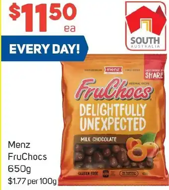 Foodland Menz FruChocs 650g offer