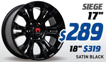 Bob Jane T-Marts 17" wheel - monster siege offer