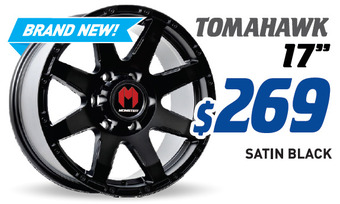 Bob Jane T-Marts 17" wheel - monster tomahawk offer