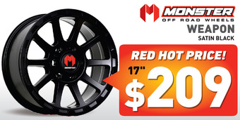 Bob Jane T-Marts 17" wheel - monster weapon offer